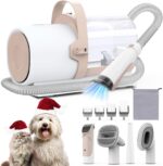 Dog Grooming Vacuum, Pet Grooming Kit with Dog Clippers, 2.5L Dust Cup