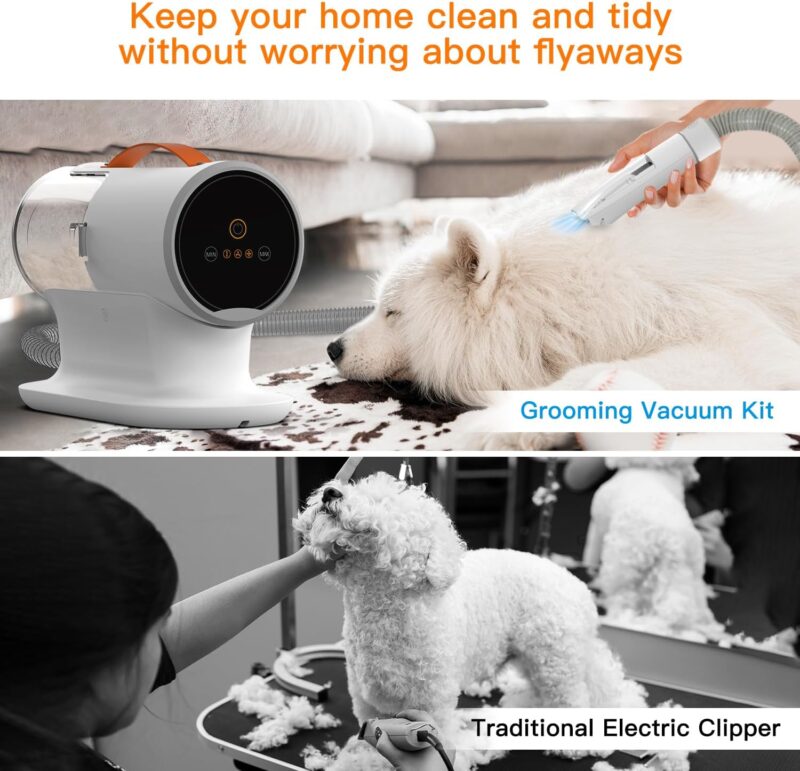 Dog Vacuum for Shedding Grooming, 12000pa Suction Dog Hair Vacuum - Image 4